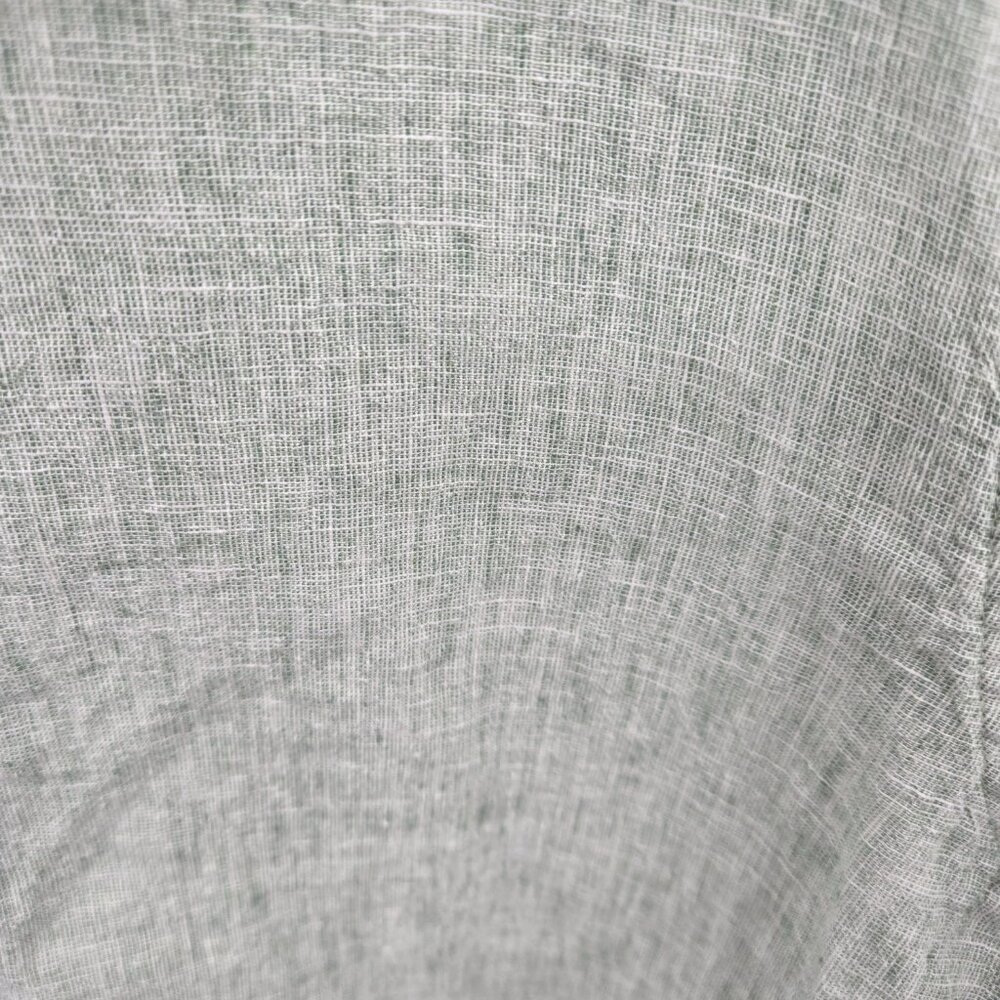 14th and Union Light Green Linen/Cotton Short Sleeved Button Down Large - Picture 5 of 10